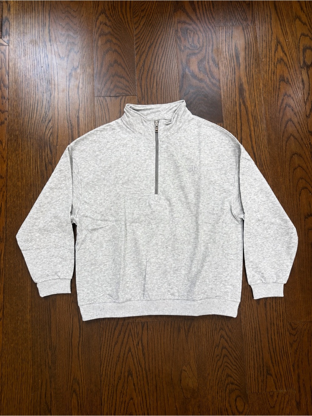 Alo grey quarter zip